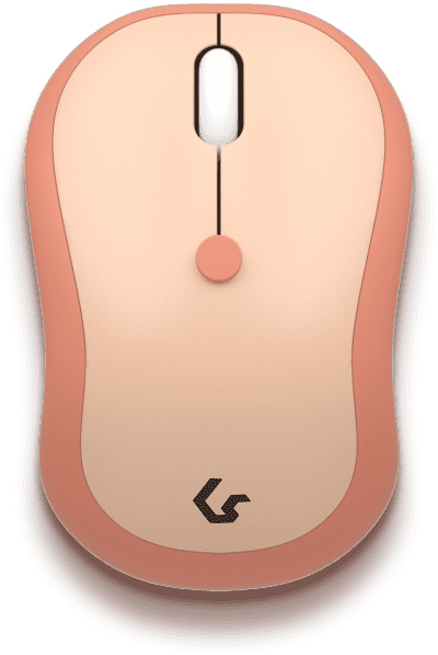 KeySonic KSKM-5200M-RF (DE) tastatur Mus inkluderet Kontor RF trådløst QWERTZ Tysk Beige, Brun, Lyserød