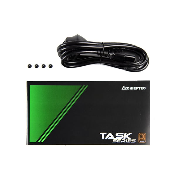 Chieftec Task TPS-600S virtalähdeyksikkö 600 W 20+4 pin ATX ATX Musta