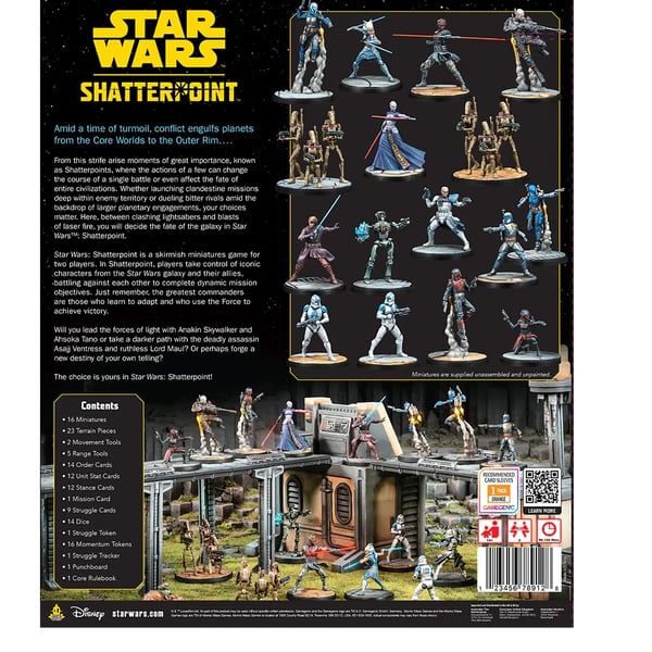 Asmodee Star Wars: Shatterpoint Core Set 90 min Brädspel Strategi