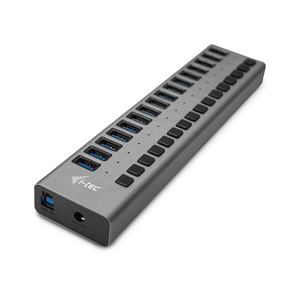 i-tec U3CHARGEHUB16 mobiililaitteen laturi Universaali Harmaa AC Sisätila