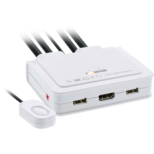 InLine 62613I KVM-switchar Vit