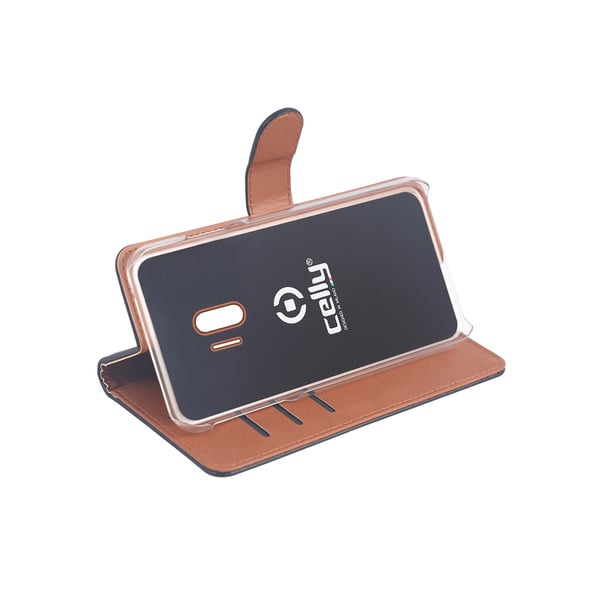 Celly WALLY mobiltelefon etui Tegnebogsetui Sort