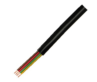 LogiLink CM04 telefonkabel 100 m Sort