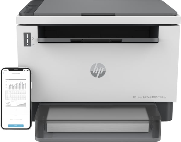 HP LaserJet Tank MFP 2604dw-skrivare
