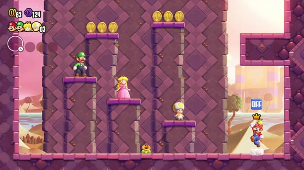 Nintendo Super Mario Bros. Wonder Standard Traditionelt kinesisk, Tysk, Hollandsk, Engelsk, Spansk, Fransk, Italiensk, Japansk, Koreansk, Portugisisk, Russisk Nintendo Switch