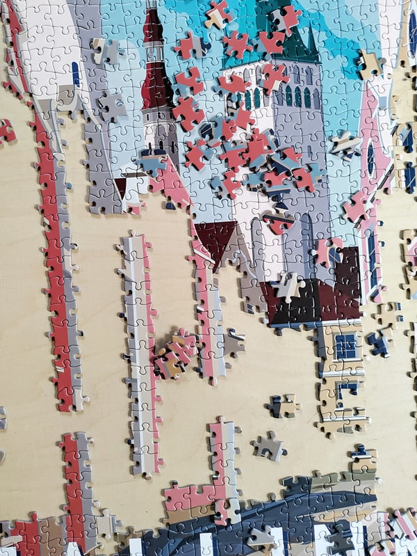 Tactic Puzzle Lovers Vintage Posters Tallinn 1000 pcs puzzle