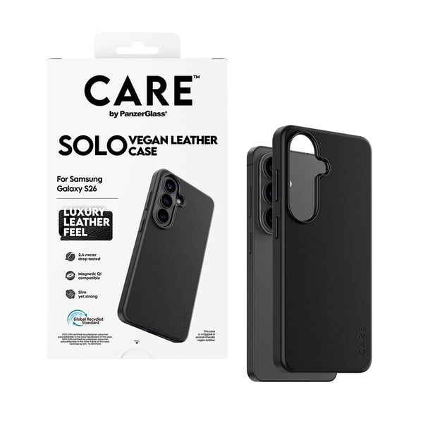 PanzerGlass CARE™ by ® Solo Case Sort m. Qi Samsung Galaxy S26
