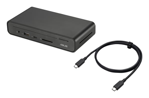 ASUS Triple Display USB-C Dock Duo DC301 Ledningsført Sort