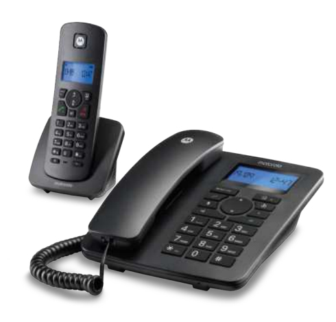 Motorola C4201 Analoginen/DECT-puhelin Soittajan tunnistus Musta