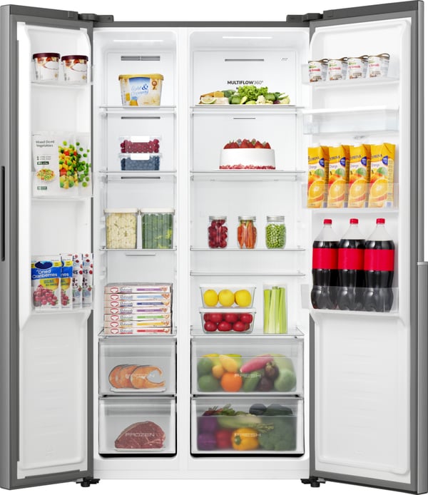 Gorenje NRS917E41XWD Kombinerad kyl/frys side-by-side Fristående 541 l Grå