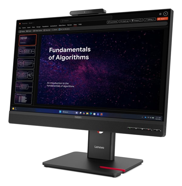 Lenovo ThinkCentre TIO24 Gen6 computerskærm 60,5 cm (23.8") 1920 x 1080 pixel Fuld HD LED Sort