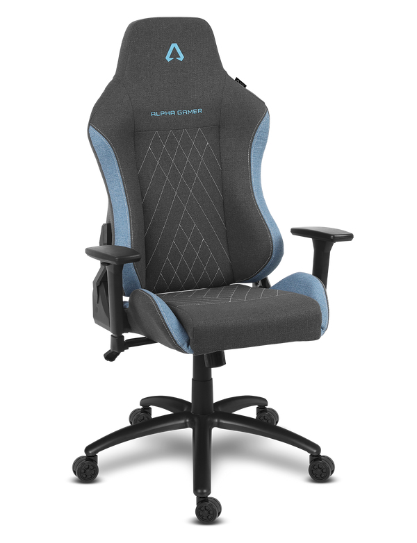 Alpha Gamer Gaia V2 PC-spelsstol Stoppad sits Blå, Grå