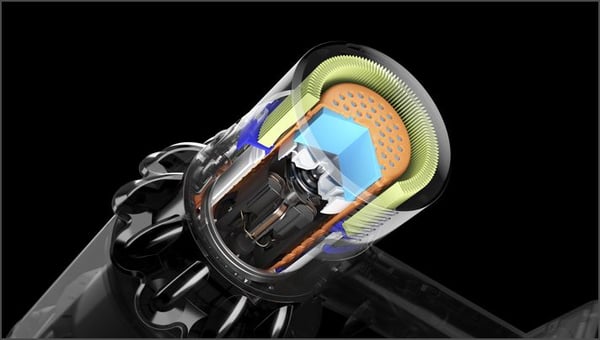 Dyson V11 Fluffy Skaftdammsugare, 2-i-1 Batteri Torr Utan påse Nickel, Röd