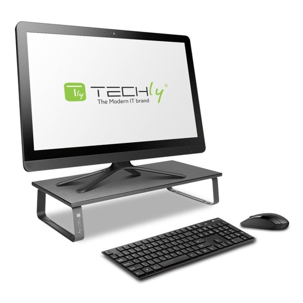 Techly ICA-MS 600TY monitorin kiinnike ja jalusta Vastaanotto Musta