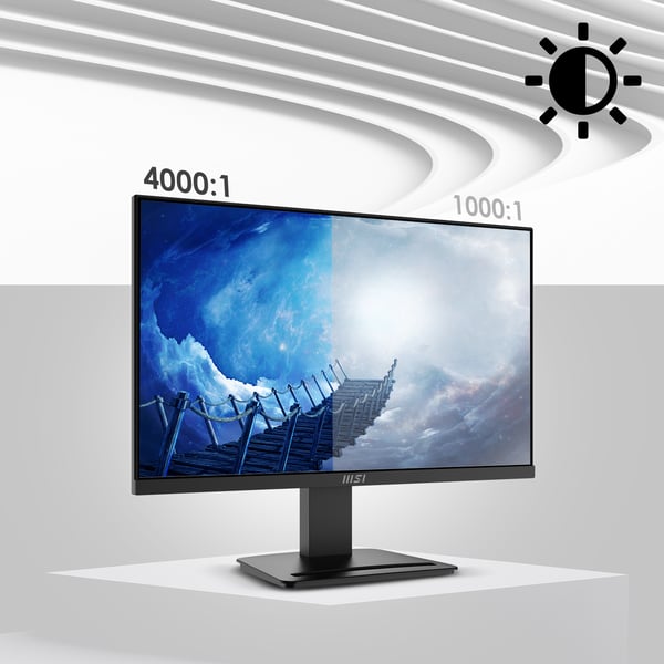 MSI Pro MP2412 computerskærm 60,5 cm (23.8") 1920 x 1080 pixel Fuld HD LCD Sort