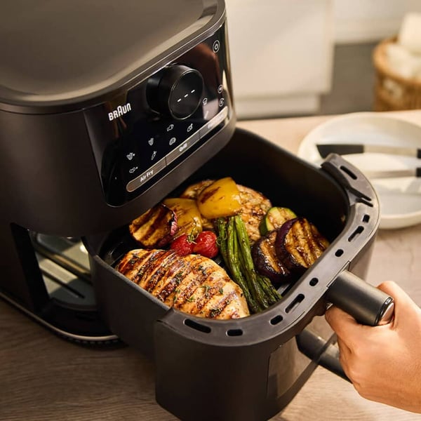 Braun HF 5075 Enkelt Enkeltstående 2000 W Varmluftsteger Sort, Grå
