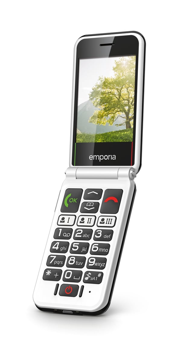 Emporia SIMPLICITYglam.4G 7,11 cm (2.8") 106 g Sort Senior telefon