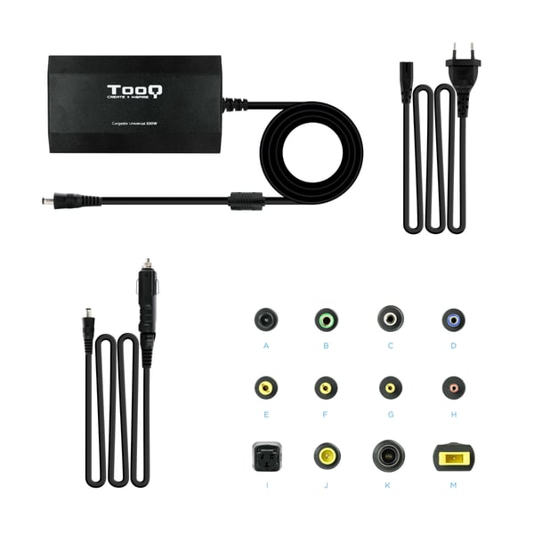 TooQ TQLC-100BS01M strømadapter og vekselret Auto/indendørs 100 W Sort