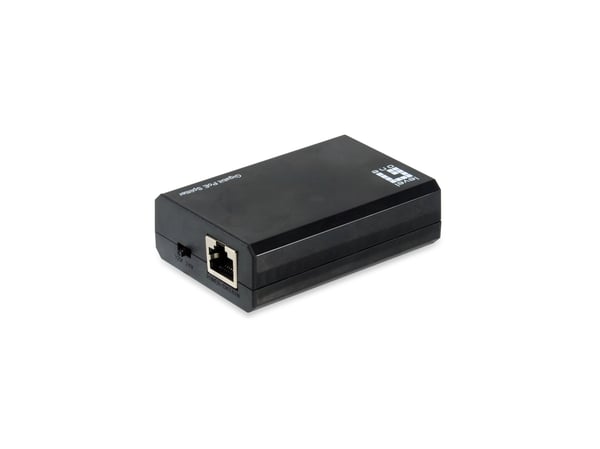 LevelOne POS-5000 nätverksdelare Strömförsörjning via Ethernet (PoE) stöd Svart