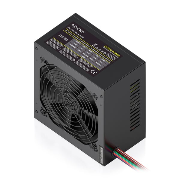 AISENS ASPC-500ATX-PSEBK strömförsörjningsenheter 500 W 20+4 pin ATX ATX Svart