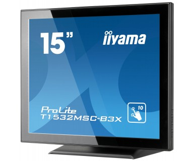 iiyama ProLite T1532MSC-B3X computerskærm 38,1 cm (15") 1024 x 768 pixel LED Berøringsskærm Bordplade Sort