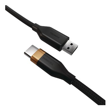 Duracell DRU5011A USB-kablar 1 m USB A USB C Svart