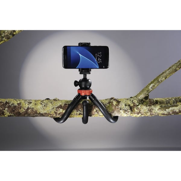 Hama "FlexPro" kamerastativ Smartphone/action kamera 3 ben Sort, Rød