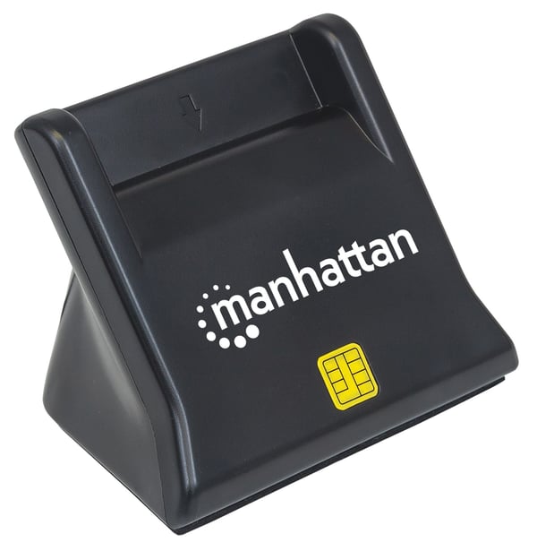 Manhattan 102025 läsare smarta kort inomhus USB USB 2.0 Svart