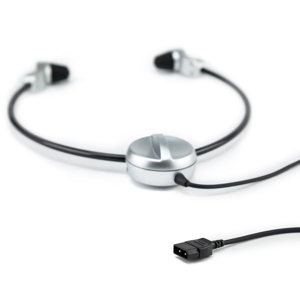 Grundig Swingphone 568 Hörlurar Kabel Under hakan Svart, Silver