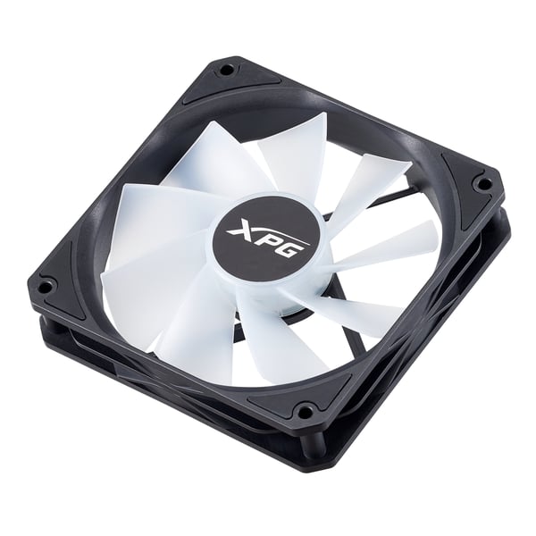 ADATA Lüfter Vento R 120 120mm ARGB PWM -tuuletin, musta, vähittäismyyntipakkaus - 1.600 rpm - 13,8 V