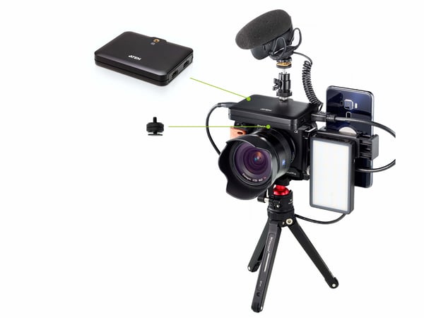 ATEN CAMLIVE™+ (HDMI till USB-C UVC-videoinspelning med PD3.0 strömgenomströming)