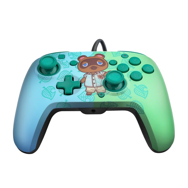 PDP REMATCH: Animal Crossing Tom Nook Blå, Grön USB Spelplatta Analog / Digital Nintendo Switch, Nintendo Switch Lite, Nintendo Switch OLED