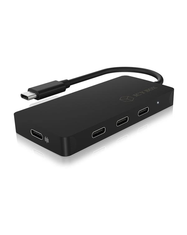 ICY BOX IB-HUB1429-CPD USB 3.2 Gen 2 (3.1 Gen 2) Type-C 10000 Mbit/s Svart