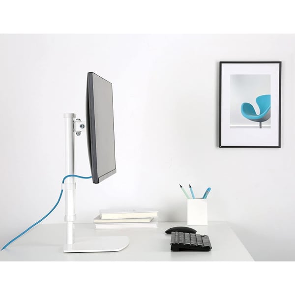 Techly ICA-LCD 260 fäste och ställ till bildskärm 68,6 cm (27") Bord Vit