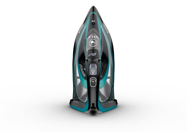 Tefal Ultimate Pure FV9844 Kuiva- & höyrysilitysrauta Durilium Autoclean -pohjalevy 3200 W Musta, Sininen