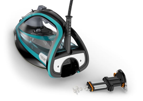 Tefal Ultimate Pure FV9844 Kuiva- & höyrysilitysrauta Durilium Autoclean -pohjalevy 3200 W Musta, Sininen