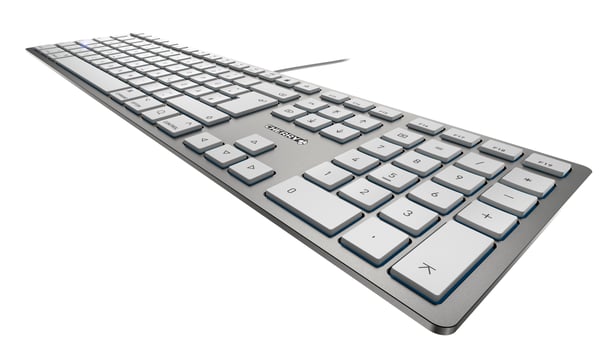 CHERRY KC 6000 SLIM FOR MAC tastatur Kontor USB QWERTY UK engelsk Sølv