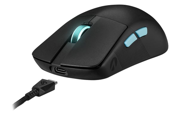 ASUS ROG Harpe Ace Aim Lab Edition mus Spil Ambidextrous RF Wireless + Bluetooth + USB Type-A Optisk 36000 dpi