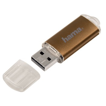 Hama 32GB Laeta USB-muisti USB A-tyyppi 2.0 Ruskea, Läpinäkyvä