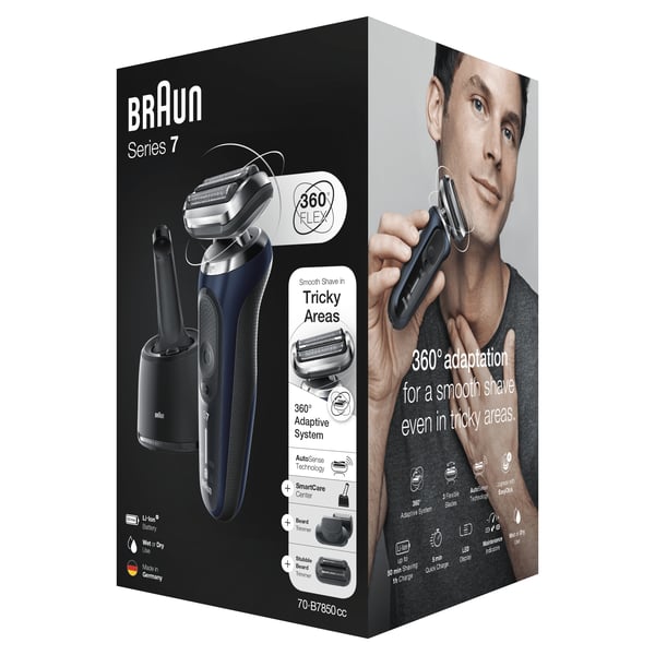 Braun Series 7 70-B7850cc Folierakapparat Trimmer Blå