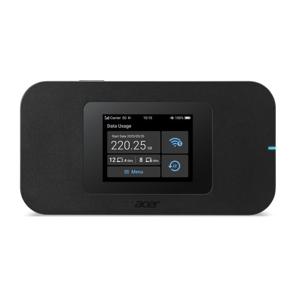 Acer Connect Enduro M4D langaton reititin Kaksitaajuus (2,4 GHz/5 GHz) 5G Musta