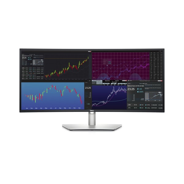 DELL UltraSharp U3423WE platta pc-skärmar 86,7 cm (34.1") 3440 x 1440 pixlar UltraWide Quad HD LCD Silver