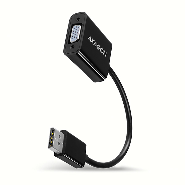 Axagon RVD-VGN videokabel adapter 0,15 m DisplayPort VGA (D-Sub) Sort