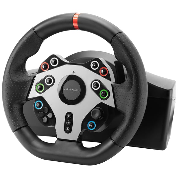 Mars Gaming MWHRSXTWO spil-controller Sort USB Rat + Pedaler Analog Playstation 3, PlayStation 4, PC, Xbox Series X, Xbox Series S, Xbox One, Nintendo Switch, Nintendo Switch 2, Nintendo Switch OLED