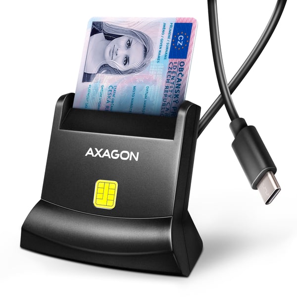 Axagon CRE-SM4NC läsare smarta kort inomhus USB USB 2.0 Svart Axagon CRE-SM4NC läsare smarta kort inomhus USB USB 2.0 Svart