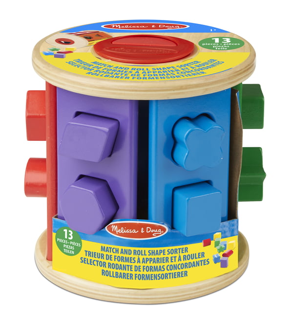 Melissa & Doug Match & Roll Shape Sorter