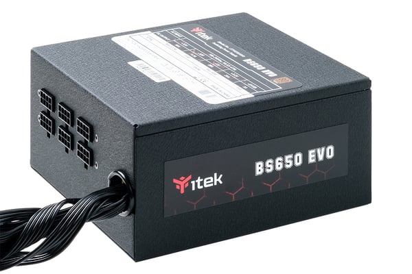 itek BS650 EVO enhed til strømforsyning 650 W 24-pin ATX ATX Sort