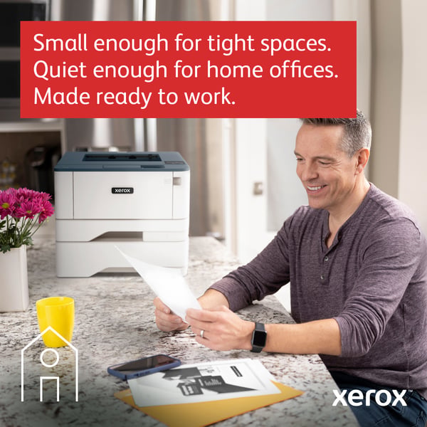 Xerox B310, A4, 40 sider/min, trådløs dupleksprinter, PS3 PCL5e/6, 2 magasiner, i alt 350 ark