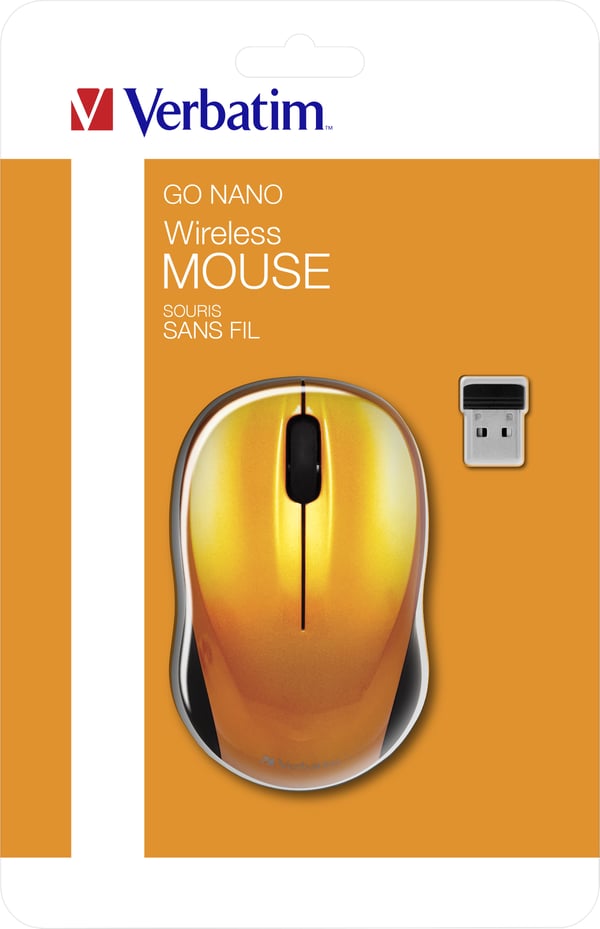 Verbatim Go Nano datormöss Kontor Ambidextrous RF Trådlös 1600 DPI