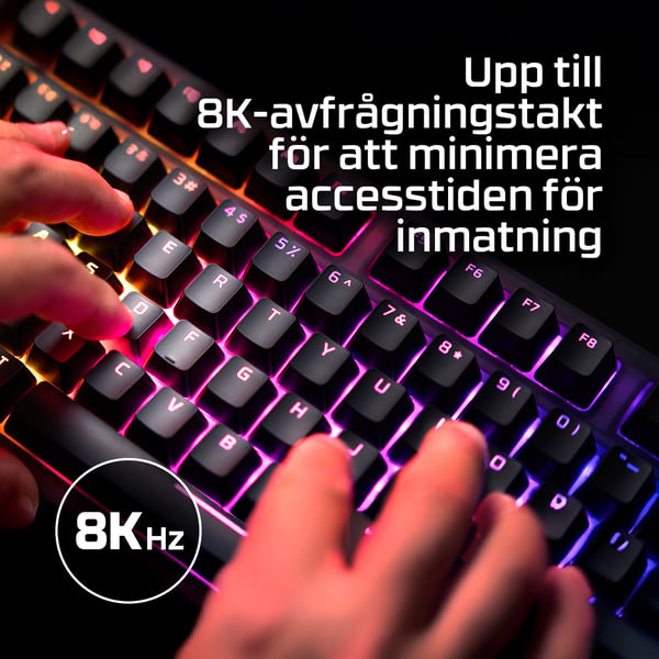 HyperX Origins 2 1800 tangentbord Spela USB Svart